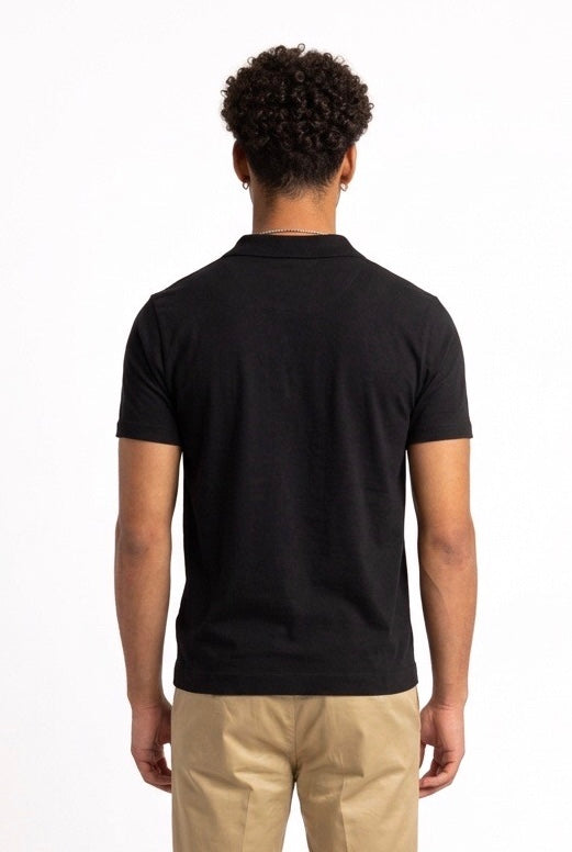 DIKTAT POLO NERA COLLO SMACCHINATO DK87107