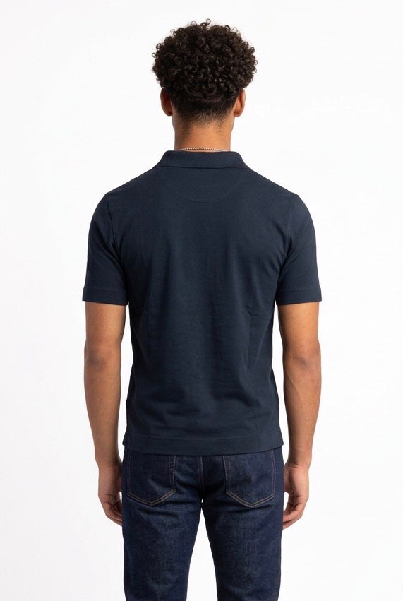 DIKTAT POLO COTONE SUPIMA BLU NOTTE DK87102