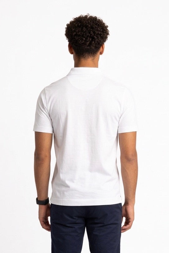 DIKTAT POLO COTONE SUPIMA DK67102 BIANCA