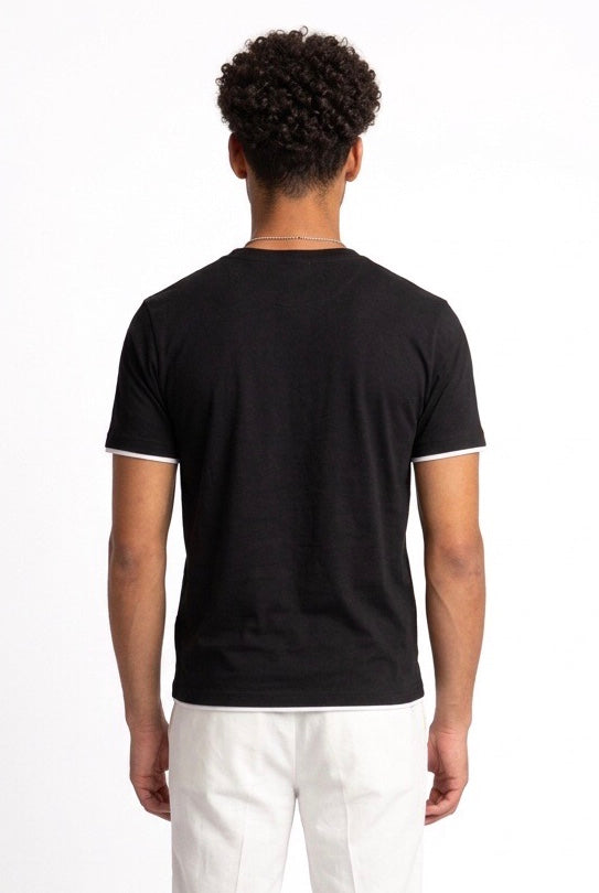 DIKTAT T-SHIRT BORDI CONTRASTO NERA DK87105