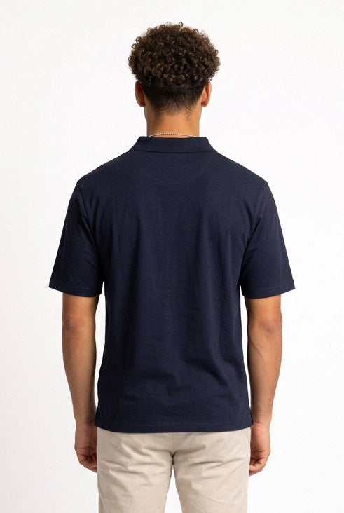 HESKIMO POLO NO IRON SILK HE1410010 BLU