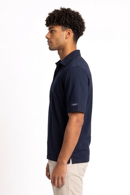 HESKIMO POLO NO IRON SILK HE1410010 BLU