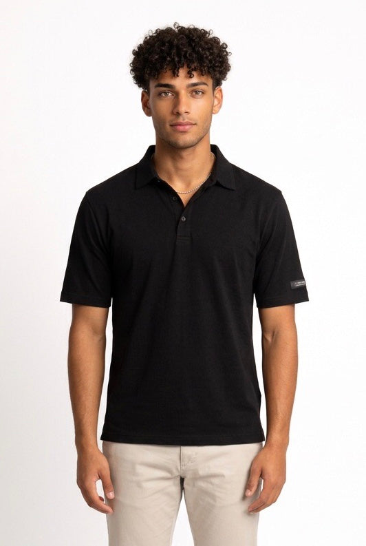 HESKIMO POLO NO IRON SILK HE1410010 NERA