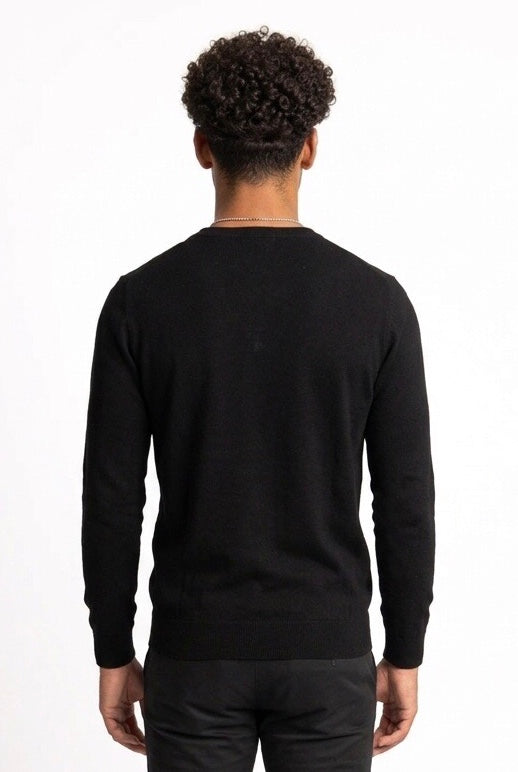 SEINSE MAGLIA A V NERA MI3060SS