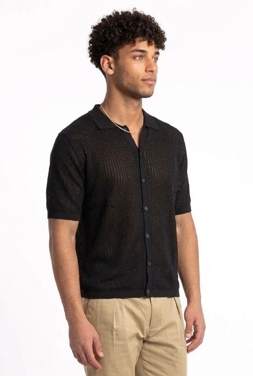 PRIME POLO TRAFORATA GE174 NERA