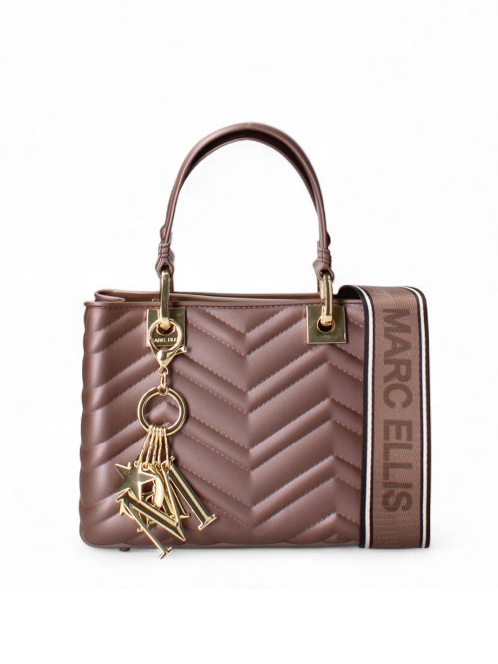 MARC ELLIS FLAT KRISSY M WAVE 25 COCOA/LIGHT GOLD