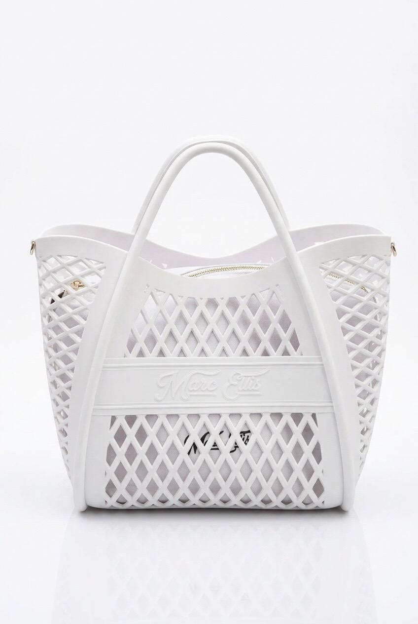 MARC ELLIS FLAT BASKET M MILK LIGHT GOLD