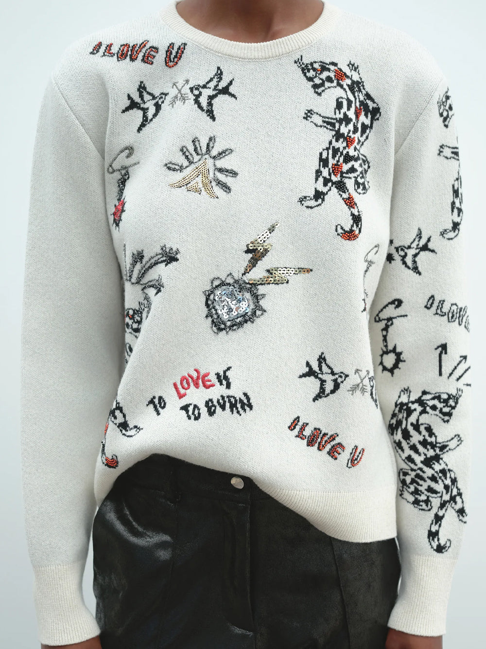 AKEP GIROCOLLO CON RICAMI MGKD11095