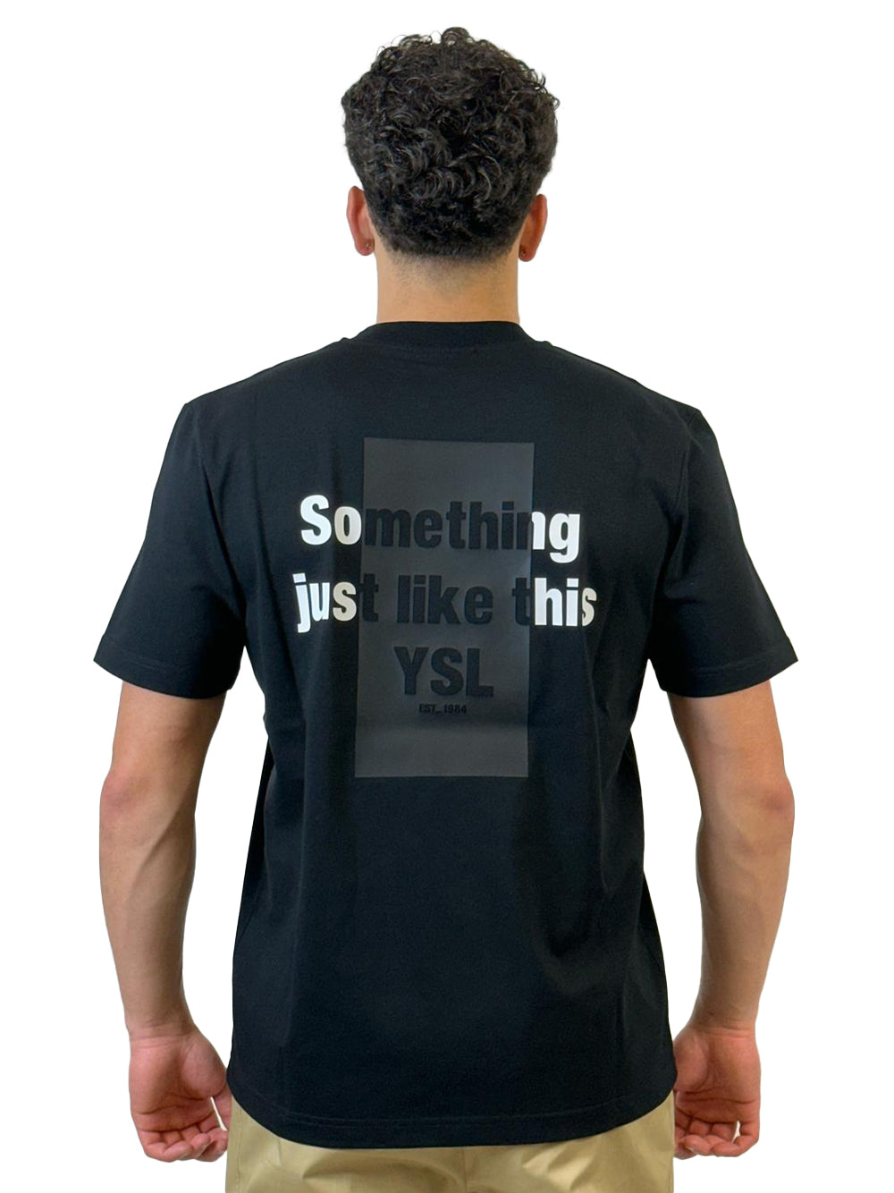 YES LONDON T-SHIRT NERA XM4195