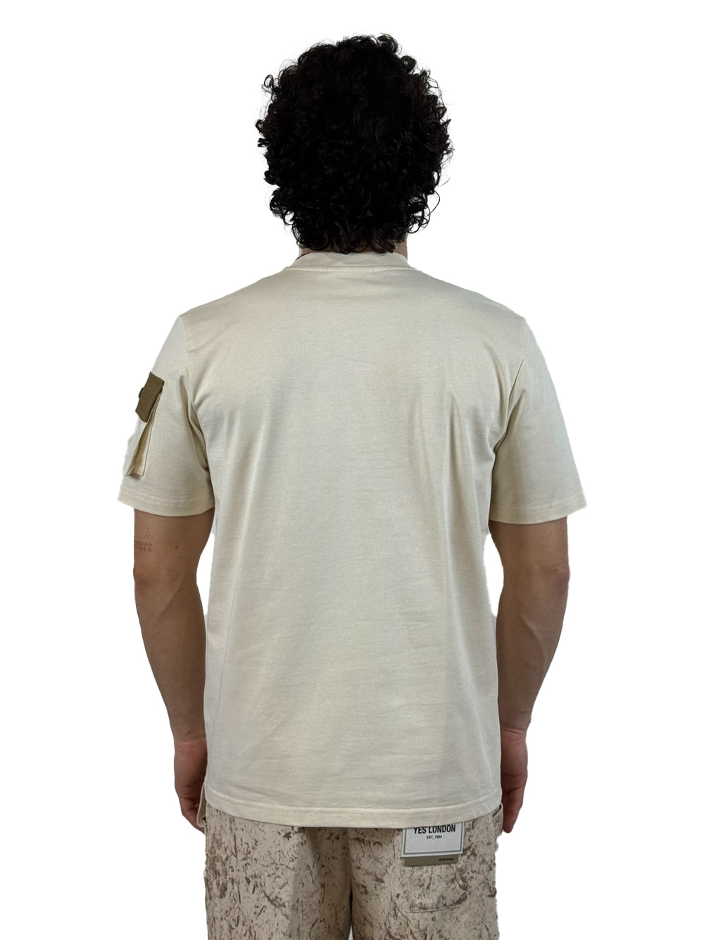 YES LONDON T SHIRT TASCHINO XM4247 PANNA
