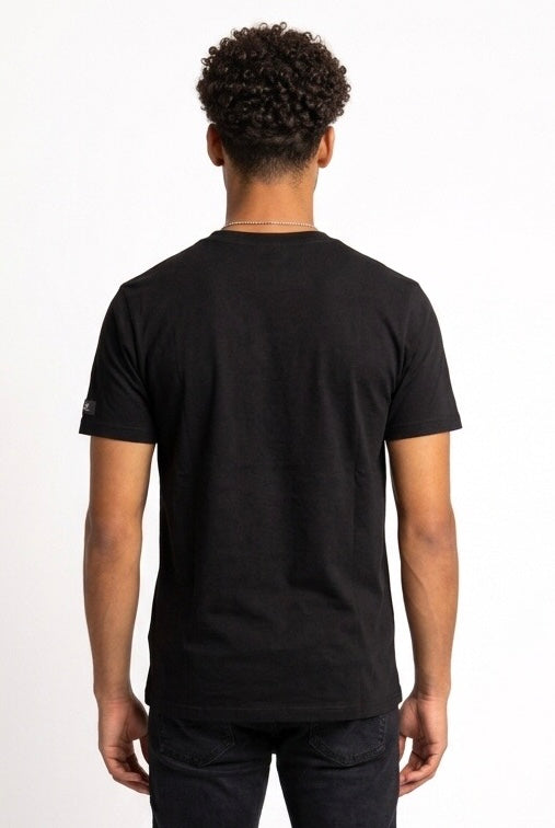 HESKIMO T SHIRT OXFORD SCRITTA BRACCIO HE1410004 NERA