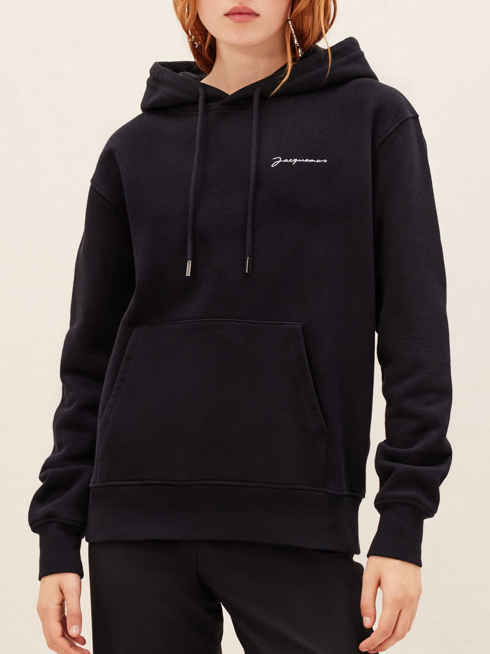 JACQUEMUS LE SWEATSHIRT BRODE BLACK