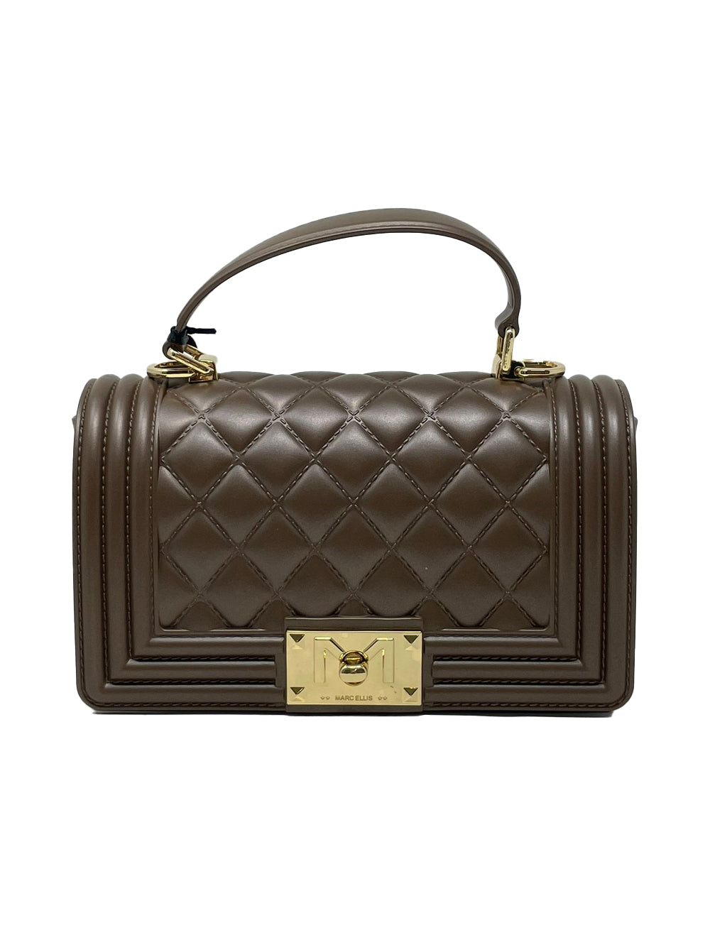 MARC ELLIS SQUARE S COCOA/LIGHT GOLD