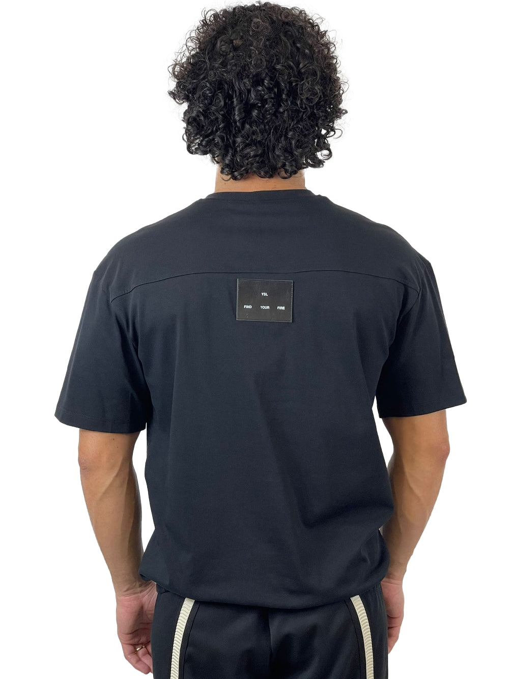 YES LONDON T-SHIRT NERA XM4216