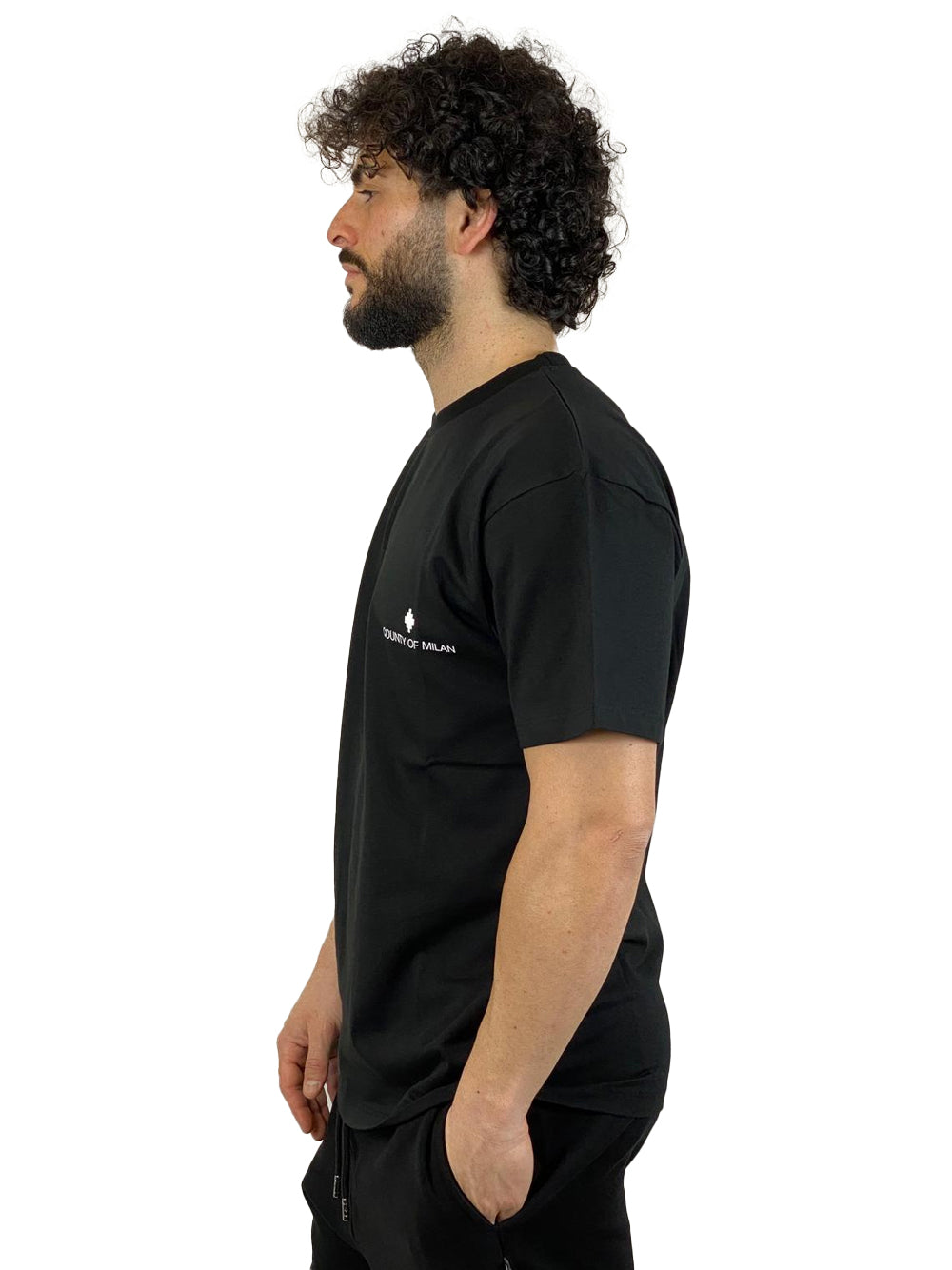 COUNTY OF MILAN BY MARCELO BURLON T-SHIRT S6CMMATH095 NERA