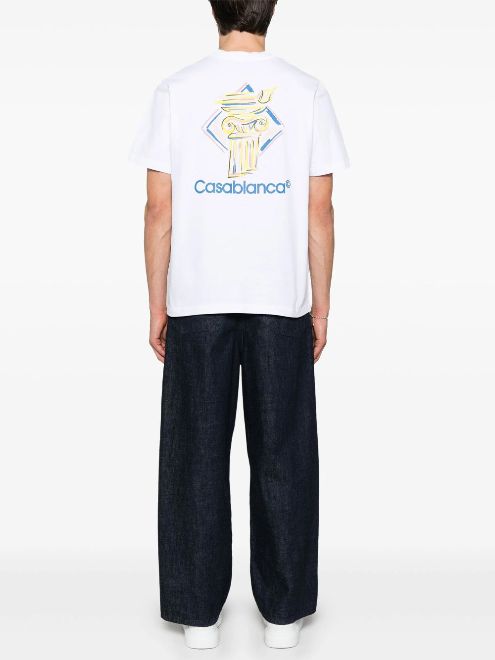 CASABLANCA DIAMOND COLUMN T-SHIRT