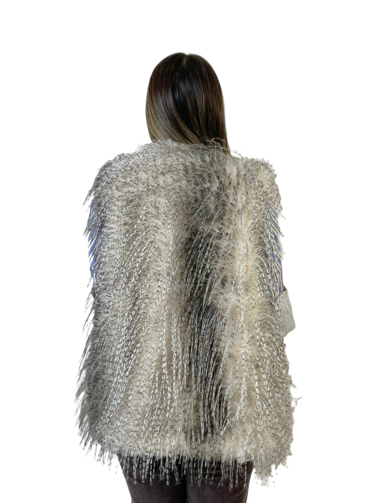 ACCADEMIA 20 ECO PELLICCIA GIROMANICA BIANCA