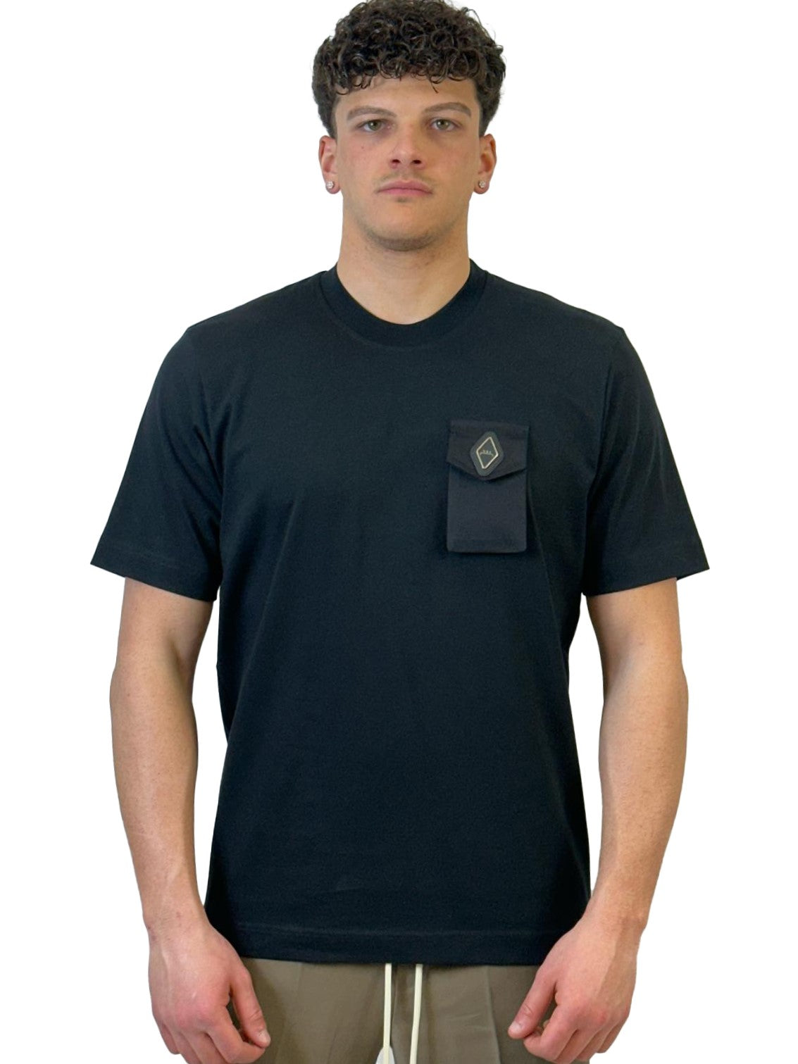 YES LONDON T-SHIRT NERA XM4162