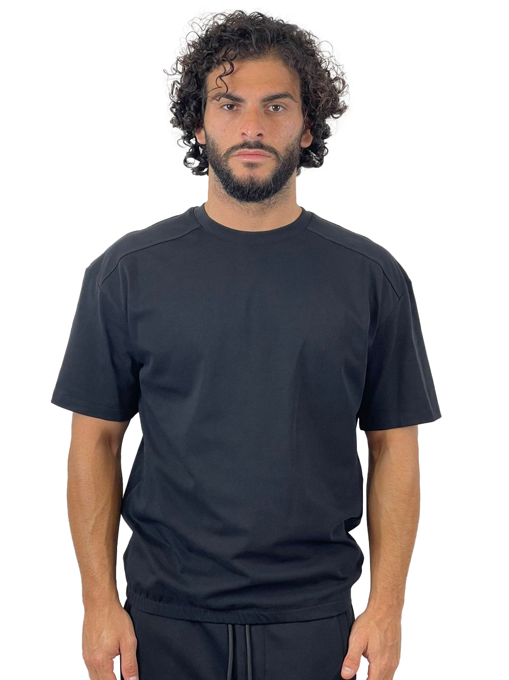 YES LONDON T-SHIRT NERA XM4216