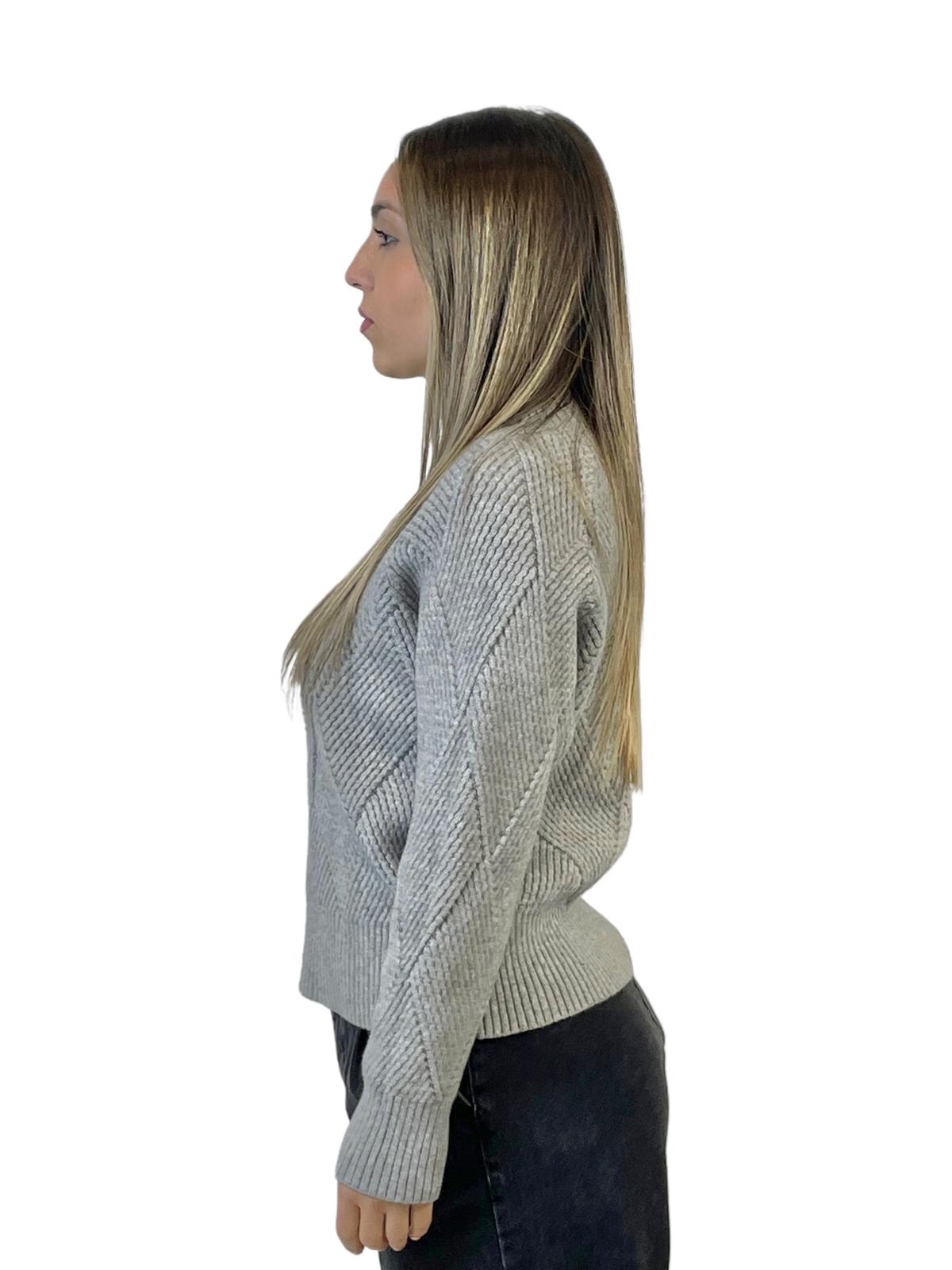 ACCADEMIA 20 PULLOVER TRECCIA GRIGIO
