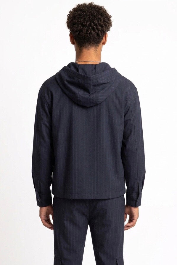 DARK LABEL GIACCA GESSATA DRKG651 BLU