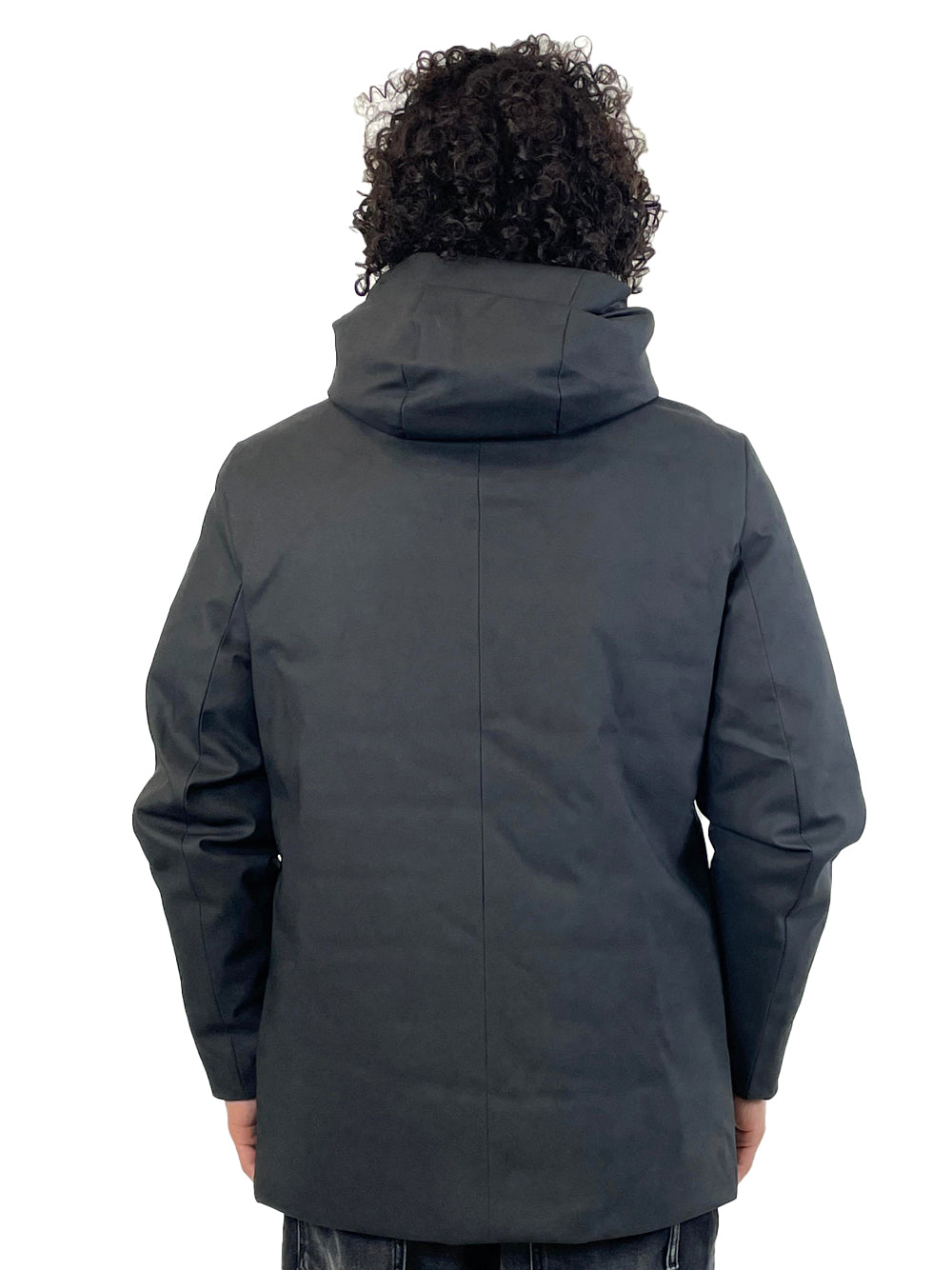 HESKIMO LONG PARKA RUBBER TOUCH IMBOTTITO HE9440016 NERO