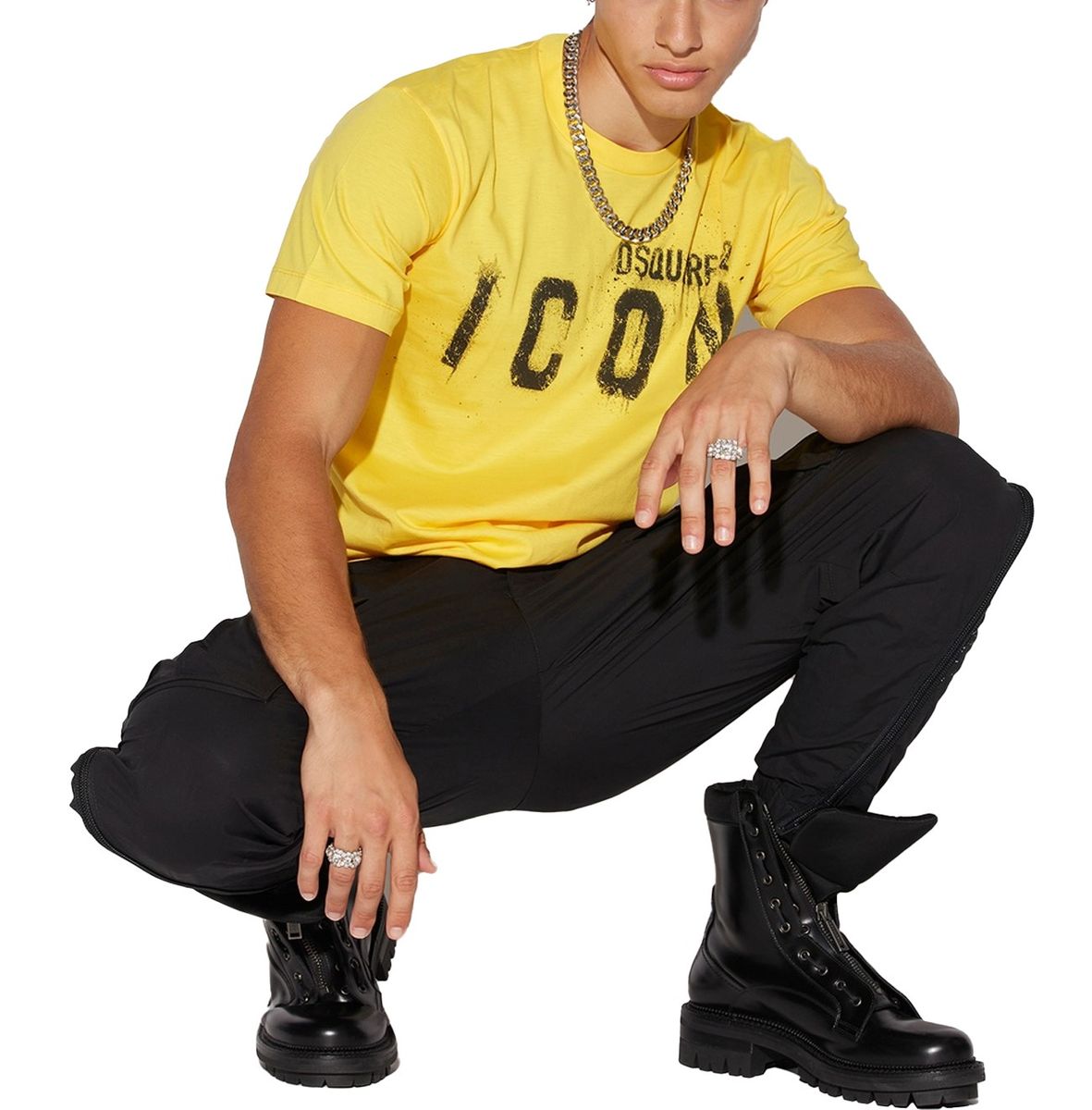 DSQUARED ICON SPRAY T-SHIRT S79GC0039