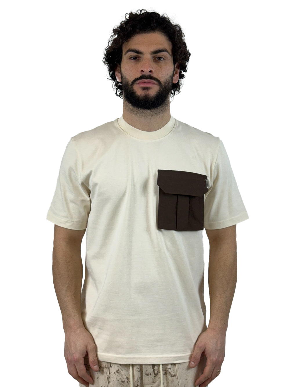 YES LONDON T SHIRT XM4250 PANNA