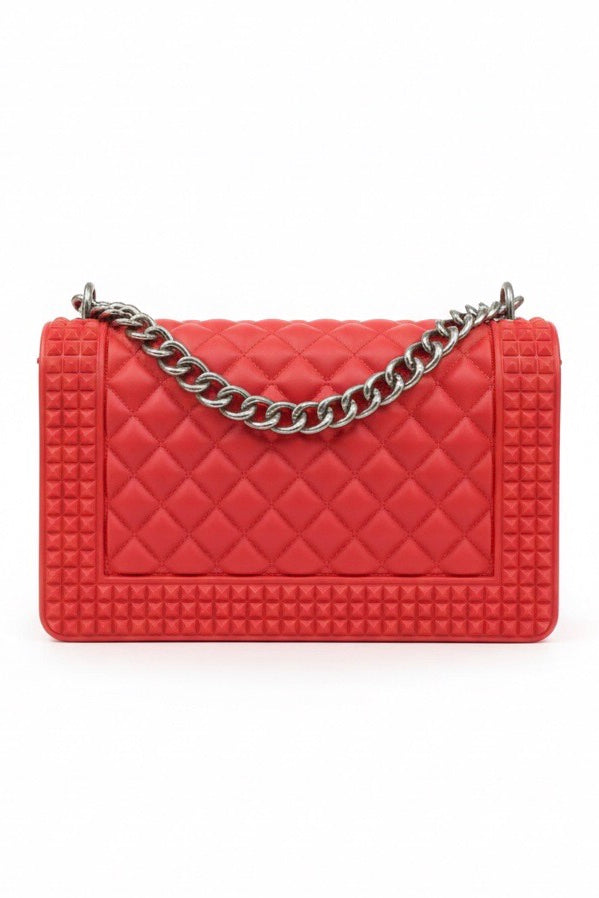 MARC ELLIS PENKA M RED/SATIN SILVER