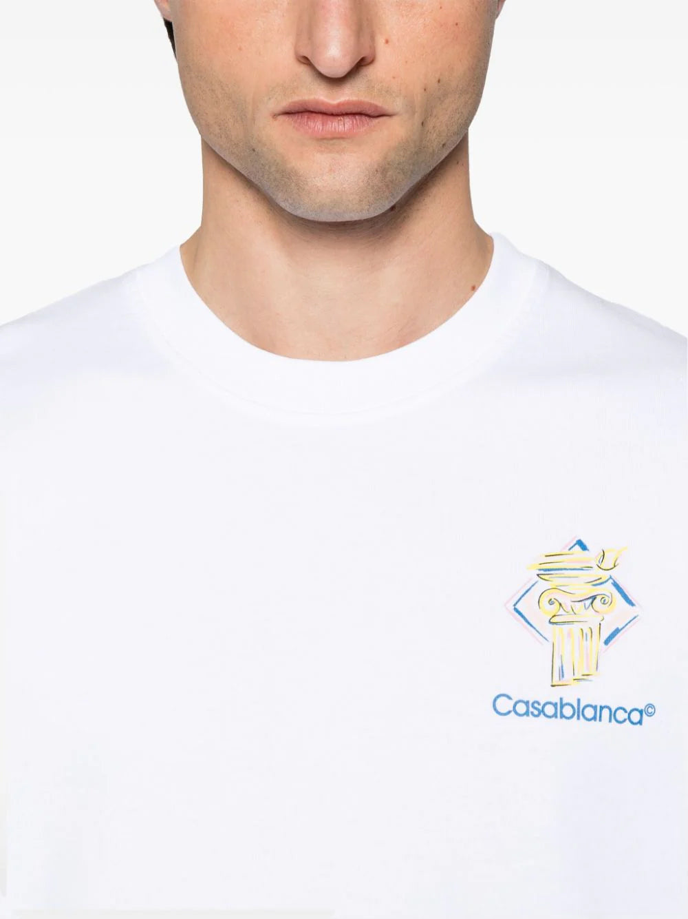 CASABLANCA DIAMOND COLUMN T-SHIRT