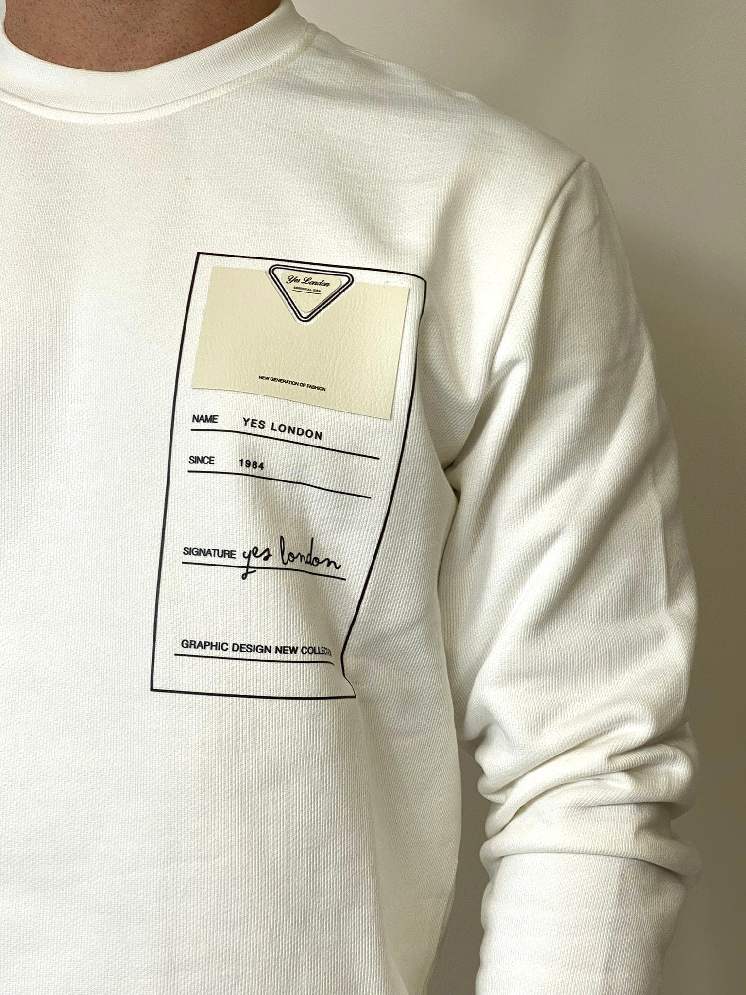 YES LONDON FELPA BIANCA XMF3952