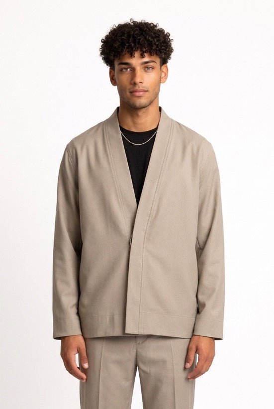 DARK LABEL GIACCA FRESCO/LANA DRKG660 TERRA