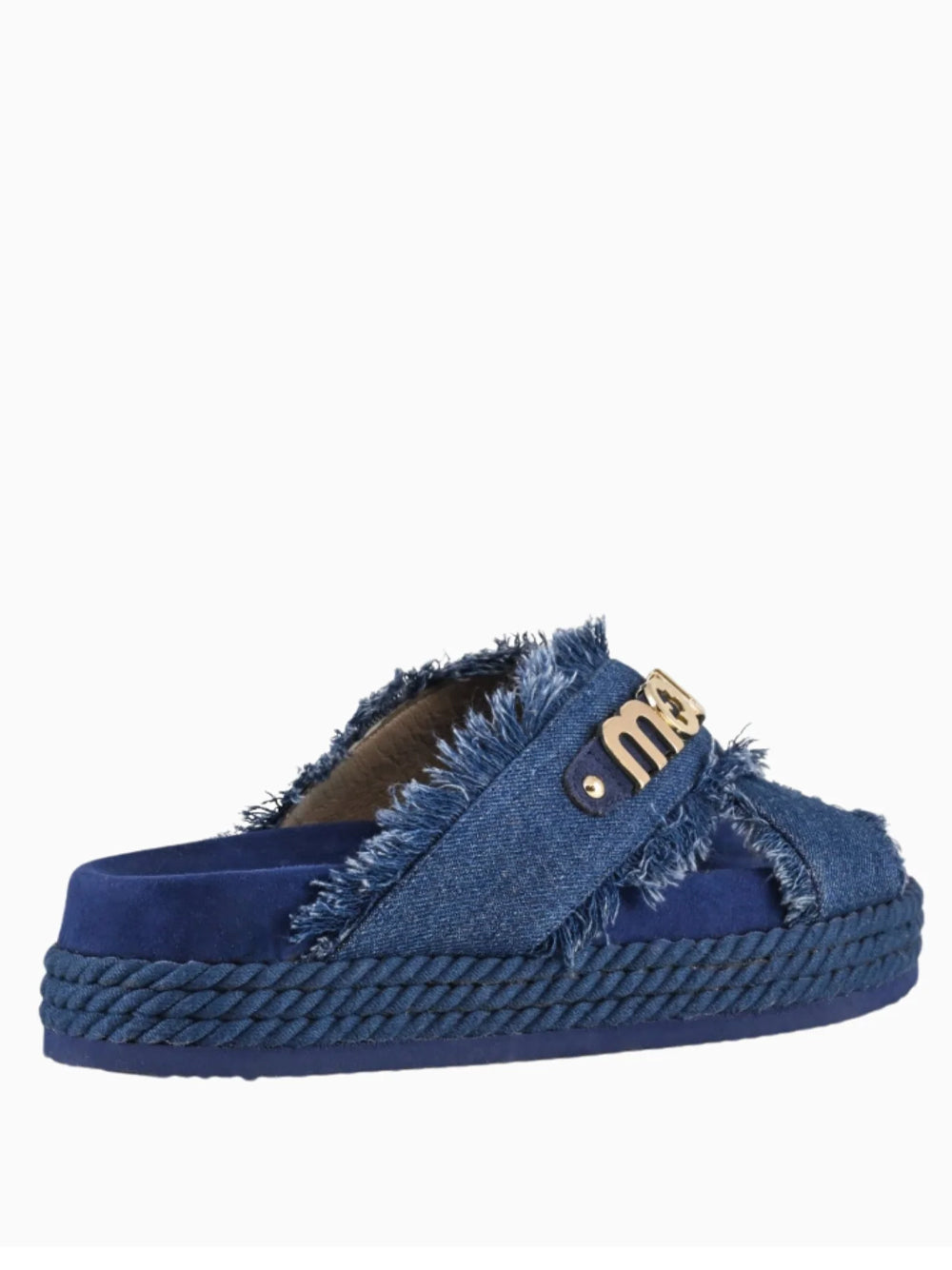 MOU CIABATTA SW451004K CRISS-CROSS SANDAL DENIM