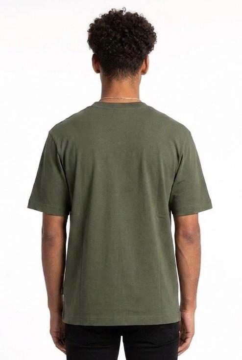 YES LONDON T SHIRT BASIC XM4293 MILITARE