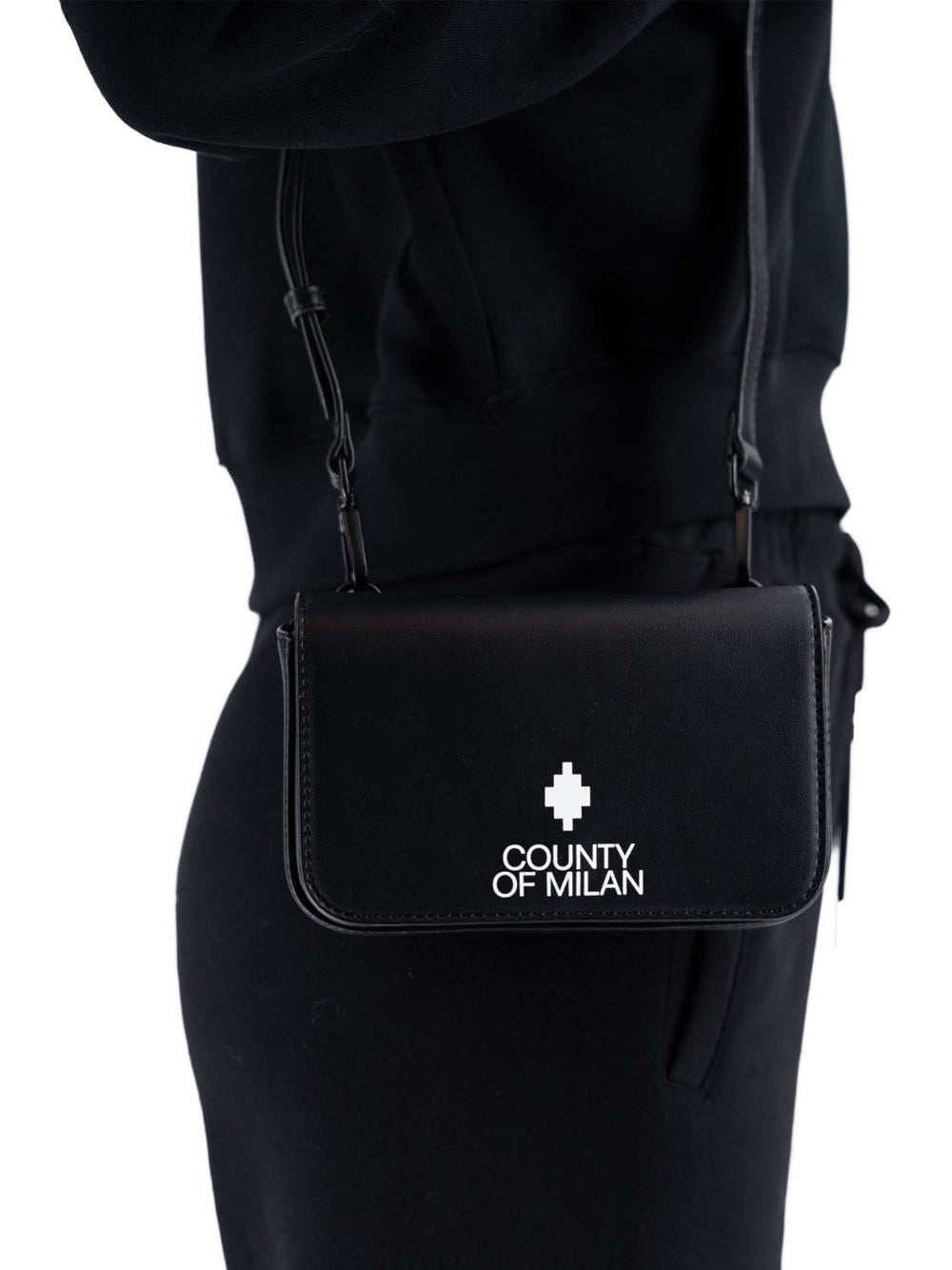 COUNTY OF MILAN BY MARCELO BURLON BORSA COMAF250140UNICA0013 NERO/BIANCO