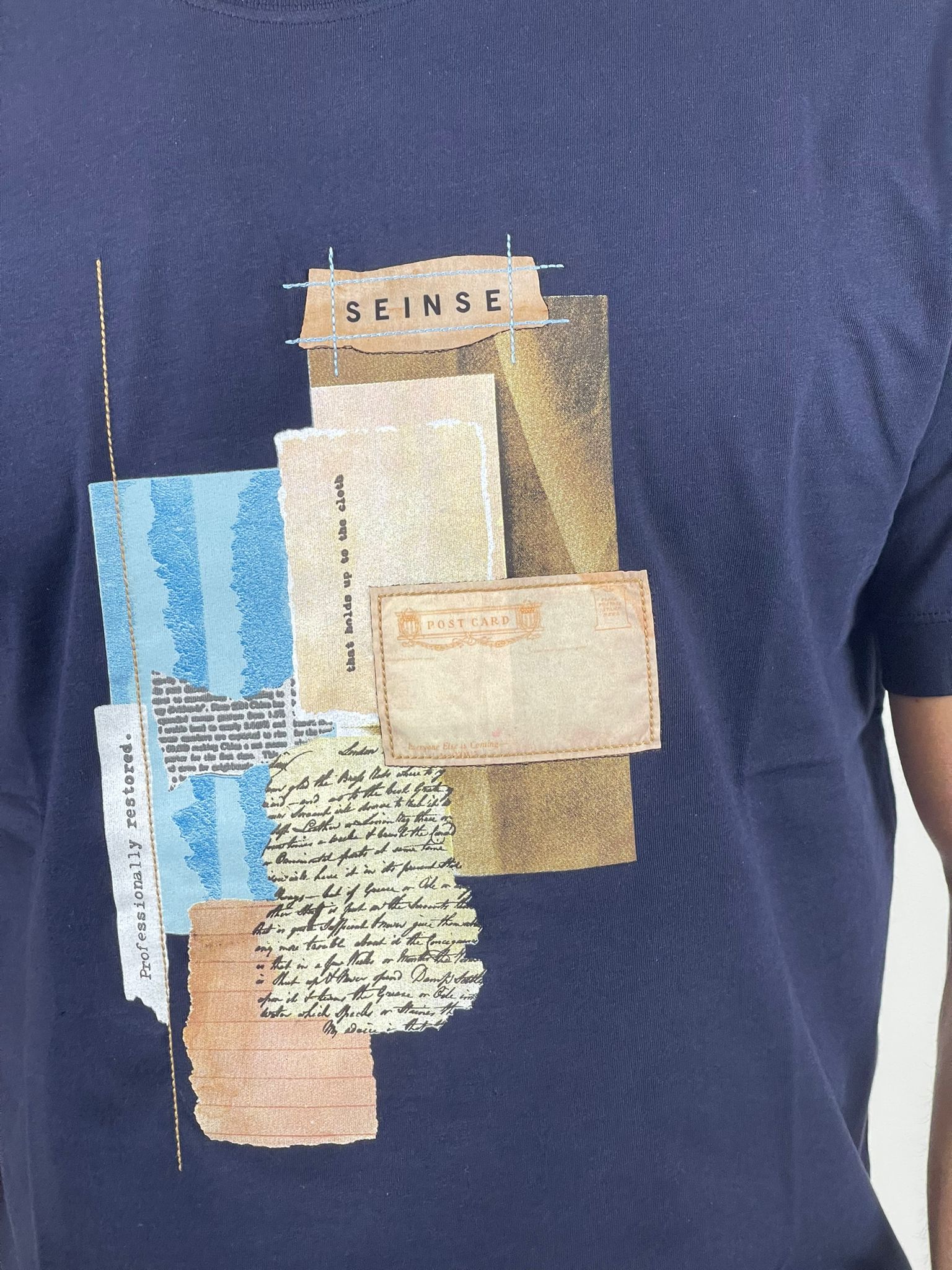 SEINSE T-SHIRT BLU TE2930SS