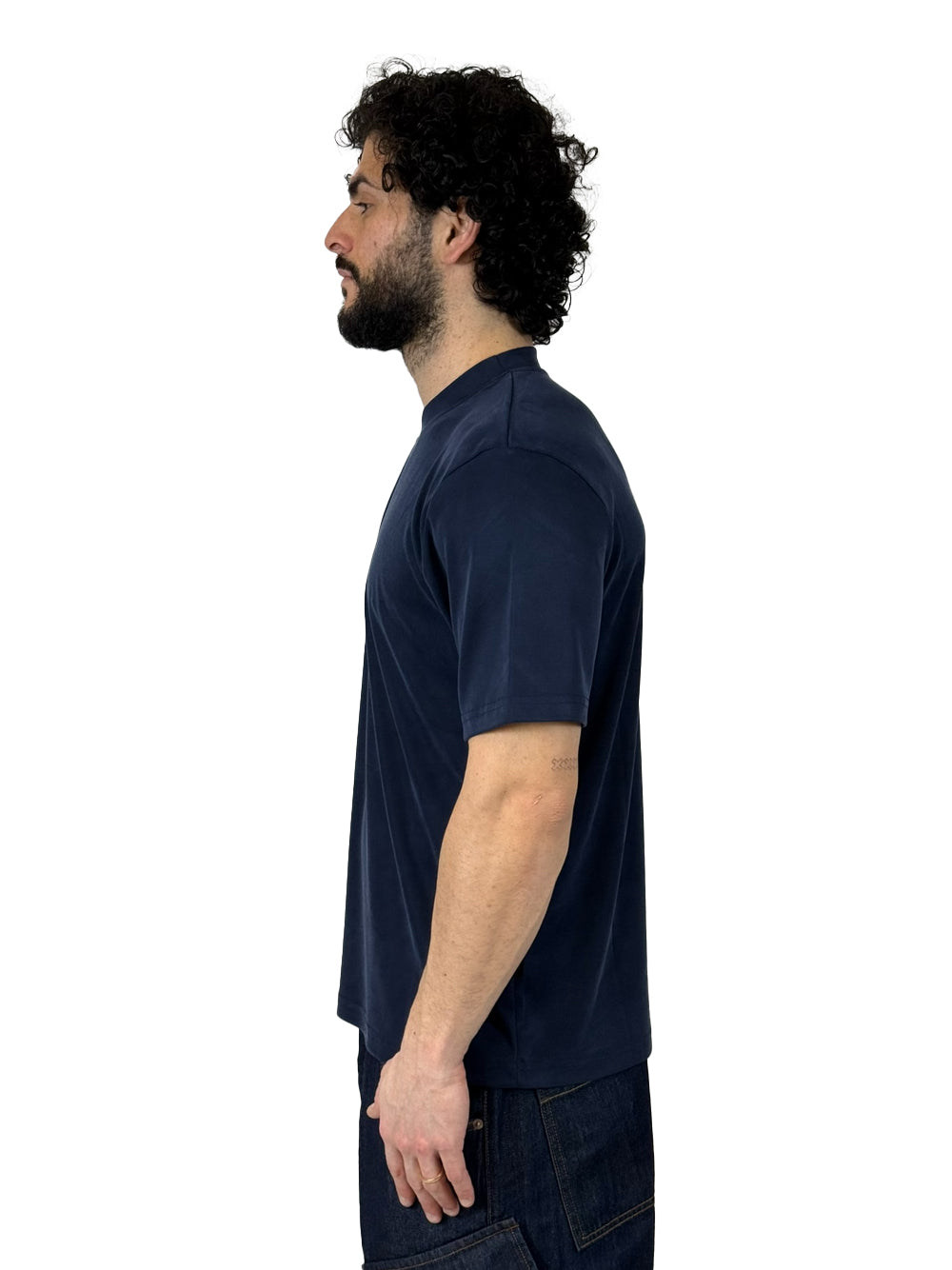 YES LONDON T SHIRT VISCOSA XM4264 BLU