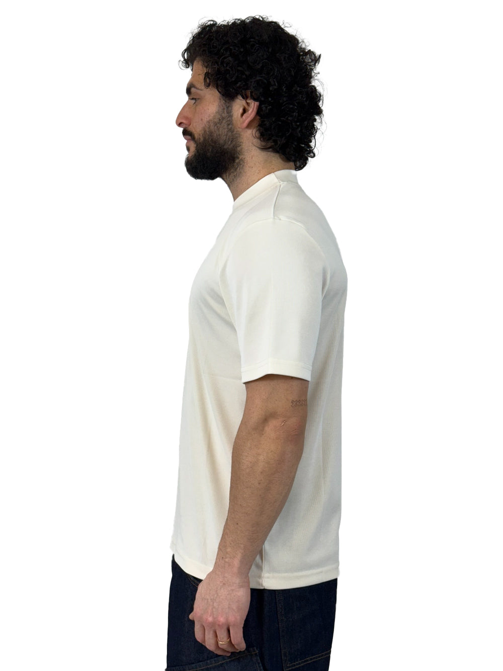 YES LONDON T SHIRT VISCOSA XM4264 PANNA