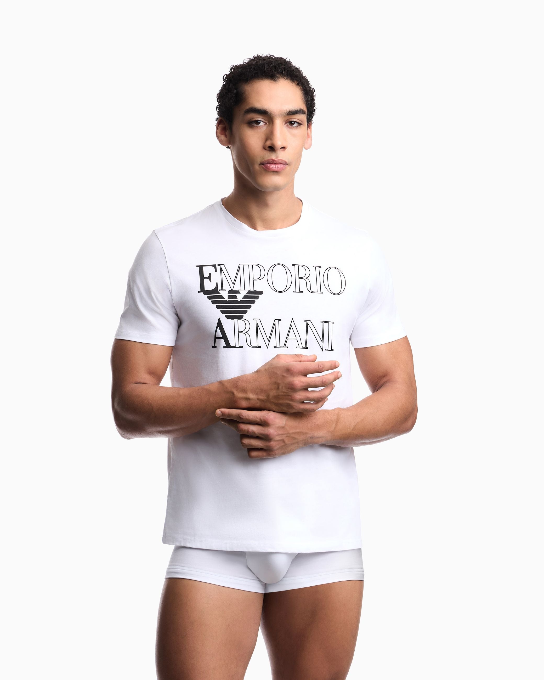 ARMANI T SHIRT EM00574 AF20434 U0002 BIANCA