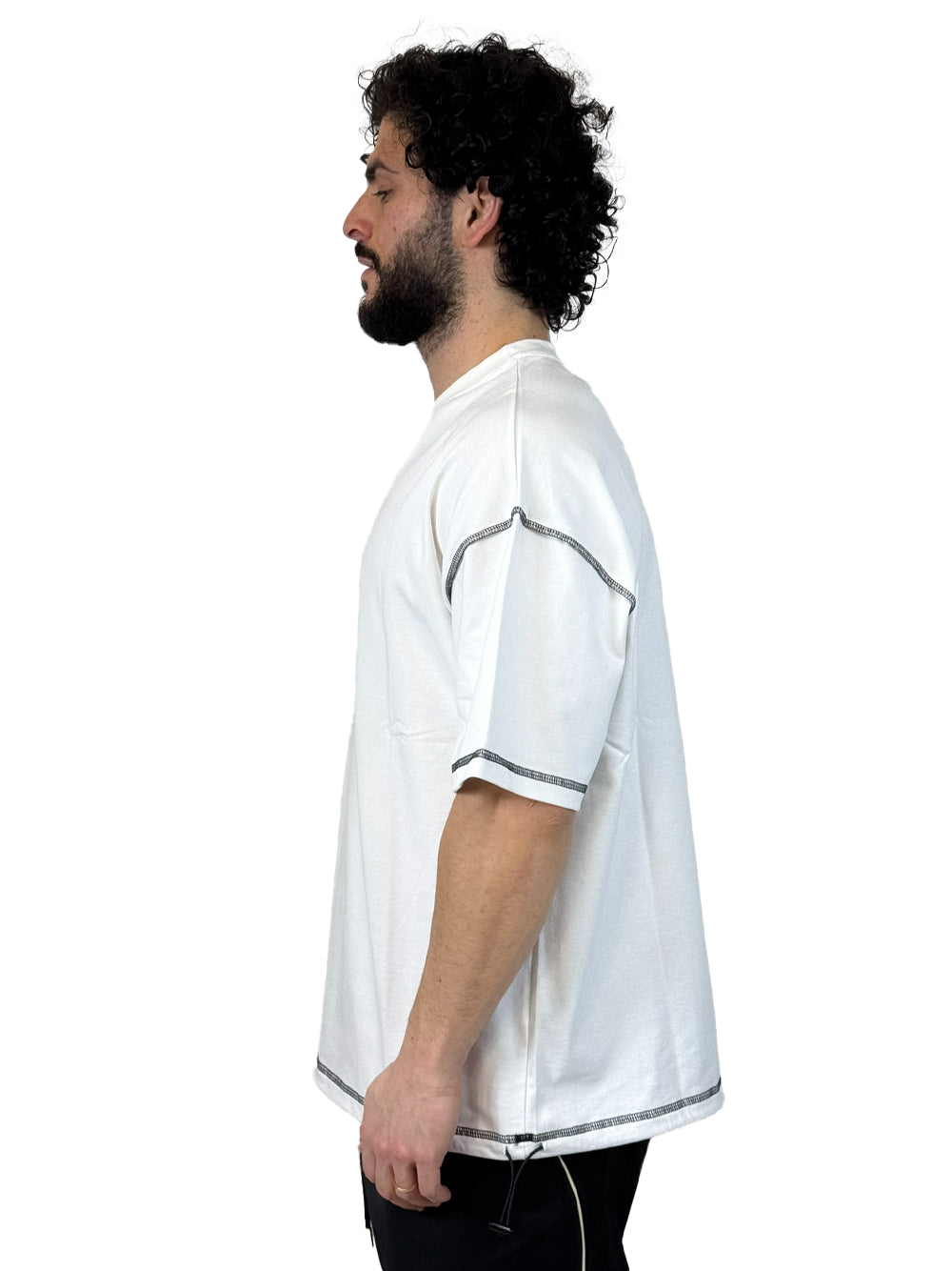 YES LONDON T SHIRT OVER XM4275 BIANCA